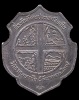 ปี 2537 เหรียญโล่ หลังอินเดีย หลวงปู่คำพันธ์ วัดธาตุมหาชัย