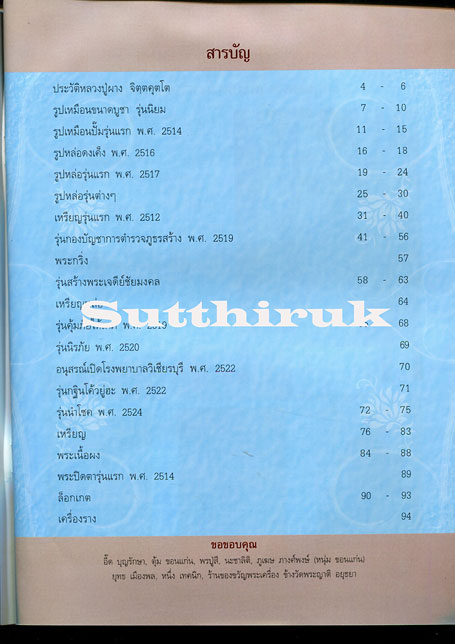 หนังสือ วัตถุมงคลยอดนิยม หลวงพ่อผาง วัดอุดมคงคาคีรีเขต จ.ขอนแก่น