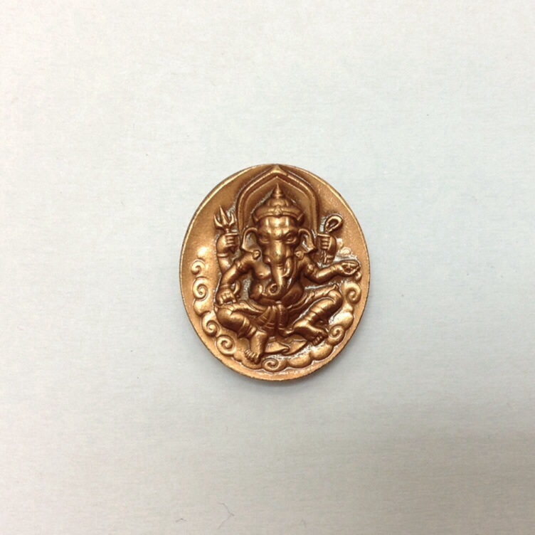 เหรียญพระพิฆเนศ หลังพระวิษณุกรรม สำนักช่างสิบหมู่ กรมศิลปากร ปี52 พิมพ์เล็ก พิธีใหญ่ #2