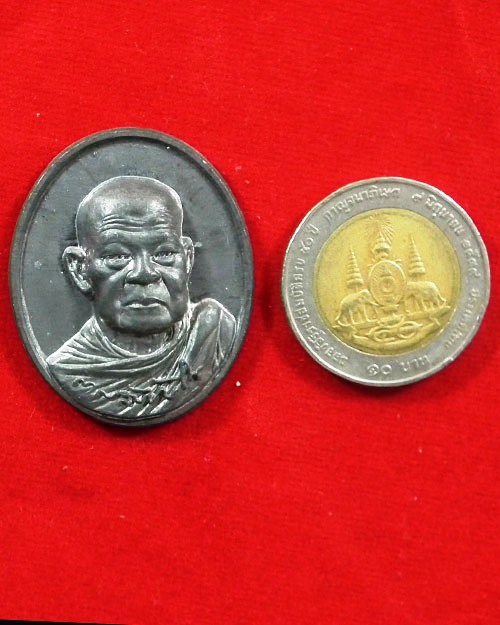 เหรียญรูปไข่ครึ่งองค์ หลวงตามหาบัว ปี.๒๕๕๓