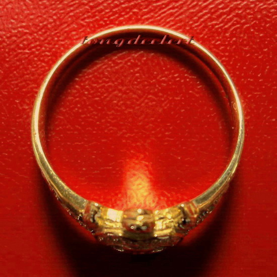 แหวนพญาเต่าเรือนหลวงปู่หลิว รุ่นแรก เนื้อทองคำ วัดไทรทอง ปี 2539 หายาก สวยมากค่ะ