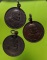 เหรียญหลวงปู่แหวน อายุครบ๙๘ปี จำนวน 3 เหรียญ  ปี๒๘