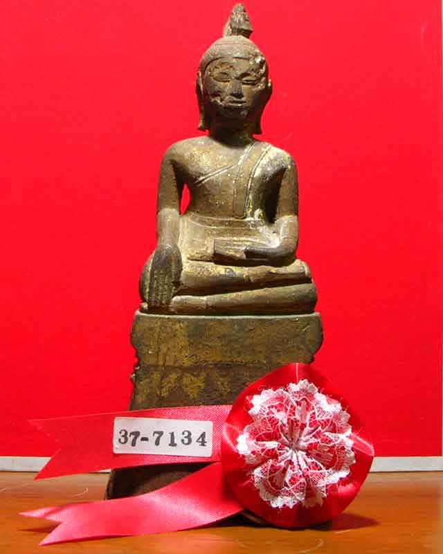 พระบูชา ไม้แกะเก่า ศิลปะอยุธยา ( ติดที่ 1) - 1