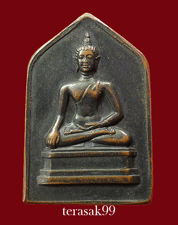 เหรียญพระพุทธสิหิงค์ หลังลายเซ็นต์ จอมพลป.พิบูลย์สงคราม พ.ศ.2495 เนื้อทองแดง - 1