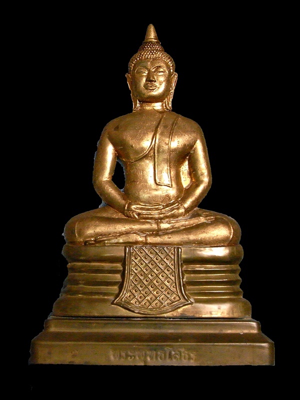 พระพุทธโสธร พิมพ์แผ่นปั๊มหน้ากากครึ่งซีก ปี พ.ศ.2497 (พระบูชา) - 1