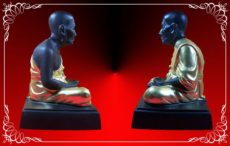 พระบูชาหลวงปู่ทวด ขนาดหน้าตัก 4 นิ้ว ทาทอง วัดช้างให้ ปี 2555 - 3