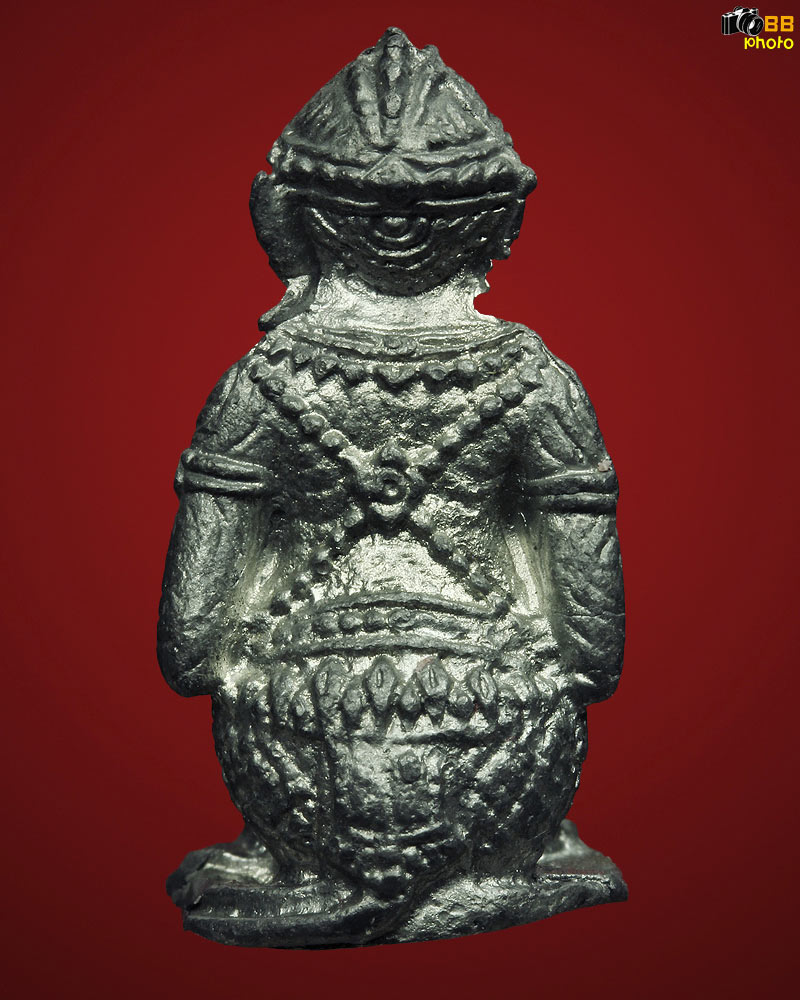 หนุมาน หลวงปู่แก้ว วัดละหารไร่ เนื้อชินตะกั่ว มีจารใต้ฐาน ตอกโค็ต - 2