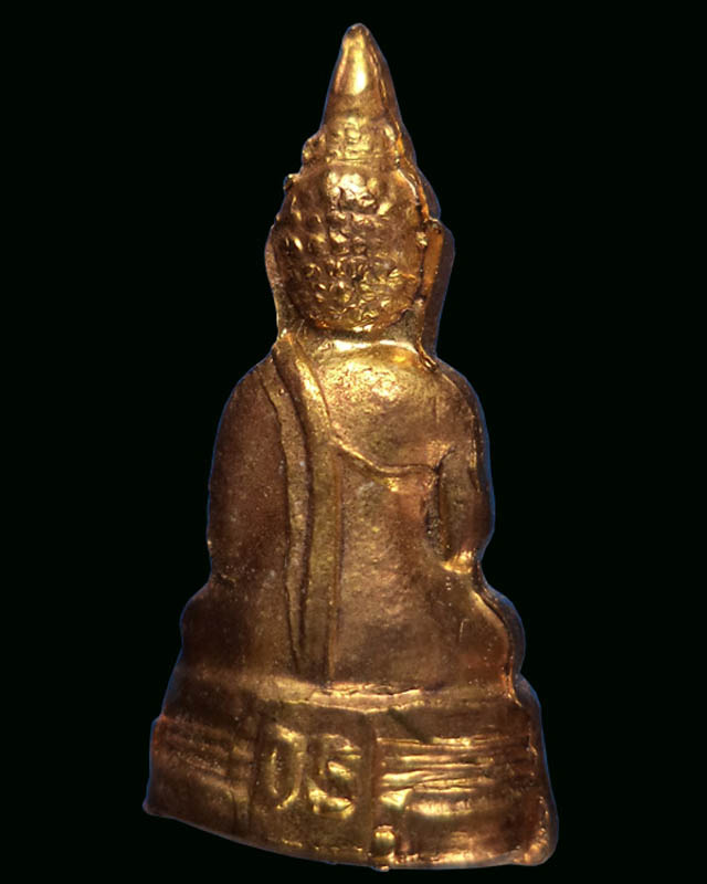 พระชัยวัฒน์ หลวงพ่อโสธร ปี2505 เนื้อทองเหลืองกะหลั่ยทอง (มีบัตรรับรอง) - 2