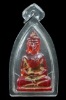 พระแก้วจุ้ยเจีย สีแดงทับทิม กรุฮอด ปางสมาธิ ศิลปะเชียงแสนลังกา