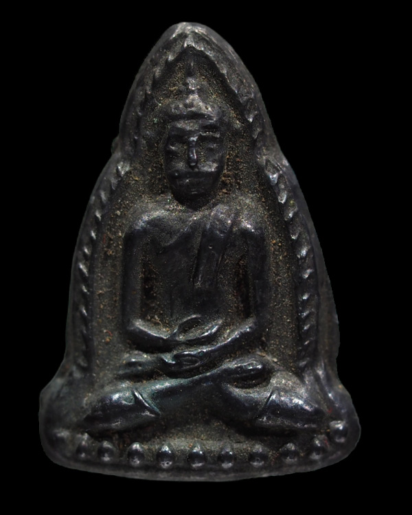 พระพุทธชินราช เนื้อเมฆพัตร  หลวงพ่อเงิน วัดดอนยายหอม  ออกที่วัด มฤคทายวัน พ.ศ.2513  (นิยม)    - 1