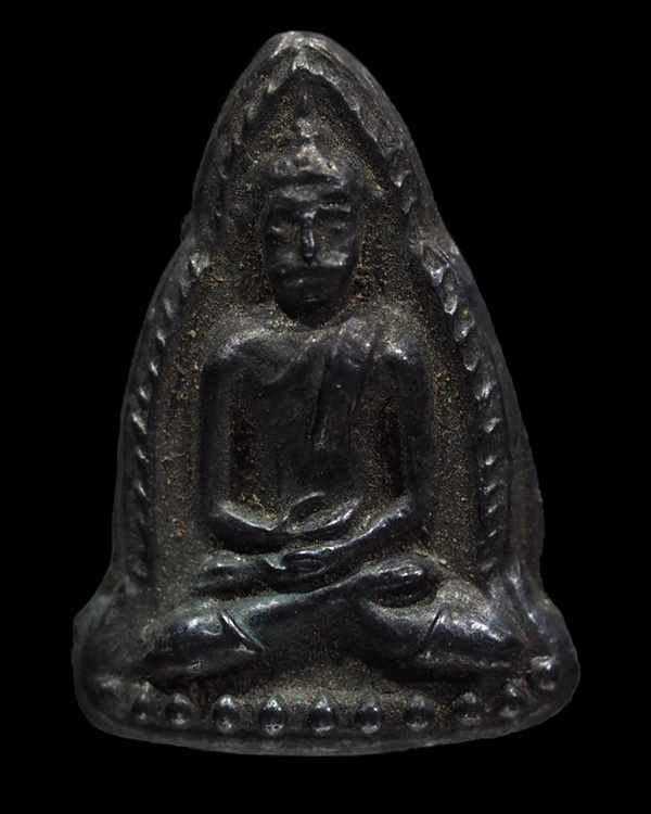 พระพุทธชินราช เนื้อเมฆพัตร  หลวงพ่อเงิน วัดดอนยายหอม  ออกที่วัด มฤคทายวัน พ.ศ.2513  (นิยม)    - 4