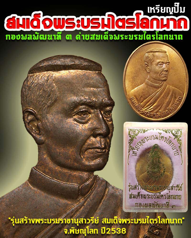 เหรียญ สมเด็จพระบรมไตรโลกนาถ ปี 2538 - 1