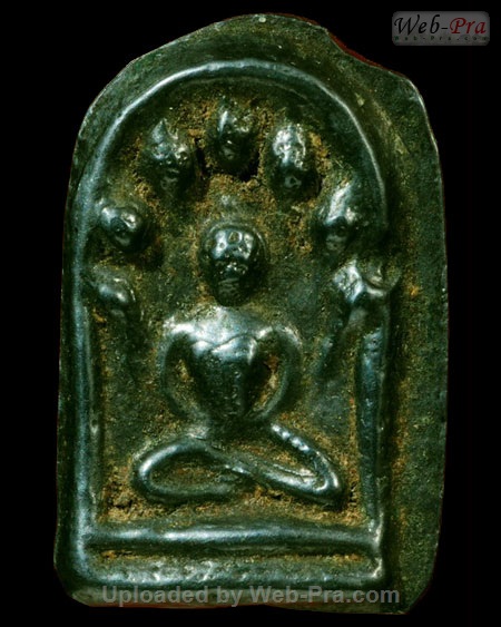 พระนาคปรกเล็ก หลังยันต์ หลวงปู่บุญ ขันธโชติ (1.เนื้อเมฆพัด)