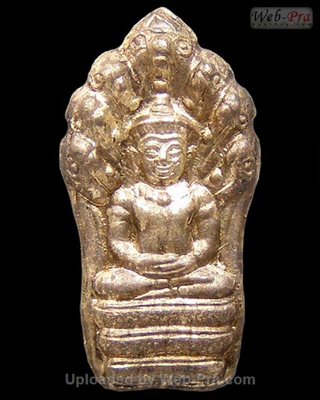 ปี 2531 เหรียญปั๊มนาคปรก (ใบมะขาม) หลวงปู่ดู่ พรหมปัญโญ (2.เนื้อเงิน)