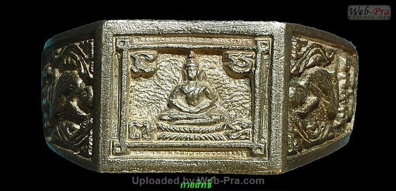 ปี 2531 แหวนพระพุทธสี่เหลี่ยม หลวงปู่ดู่ พรหมปัญโญ (1.เนื้อเงิน)