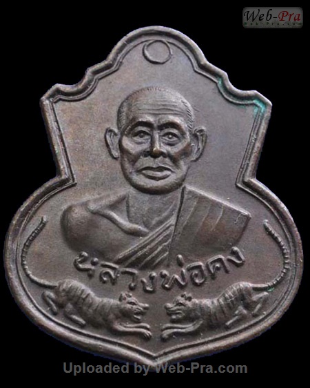 ปี ? เหรียญเสมาเสือคู่ หลวงพ่อคง วัดวังสรรพรส (2.เนื้ออัลปาก้า)