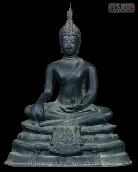 ปี ? พระบูชาพิมพ์พระประธานรุ่นแรก หลวงพ่อเงิน จนทสุวณโณ (1.เนื้อโลหะ)
