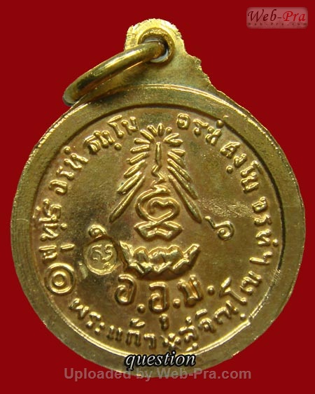 ปี 2516 เหรียญพระแก้วมรกต มณีรัตนะ(วัดเกาะ) หลวงปู่แหวน สุจินโณ วัดดอยแม่ปั๋ง จ.เชียงใหม่ (เนื้อทองแดงกะไหล่ทอง)