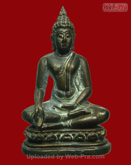 ปี 2520 พระกริ่งประทานพร หลวงปู่แหวน สุจิณฺโณ วัดดอยแม่ปั๋ง อ.พร้าว จ.เชียงใหม่ (เนื้อนวโลหะ)