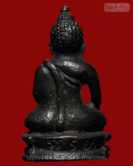 ปี 2517 พระกริ่งอะระหัง หลวงปู่แหวน สุจิณฺโณ วัดดอยแม่ปั๋ง อ.พร้าว จ.เชียงใหม่ (เนื้อนวโลหะ )