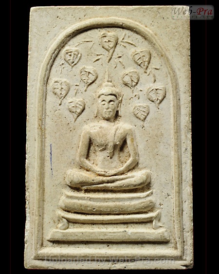 ปี 2512 พระสมเด็จปรกโพธิ์เก้าใบ หลวงพ่อกวย ชุตินันธโร (2.เนื้อผง)