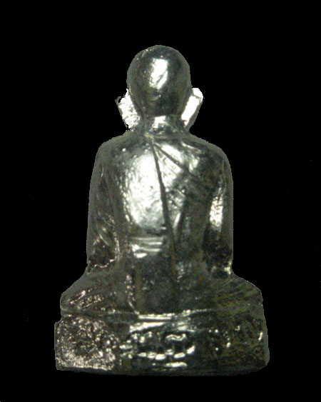 รูปเหมือนปั๊ม 100 ปี หลวงปู่มั่น เนื้ออัลปาร์กา ชุบนิเกิล