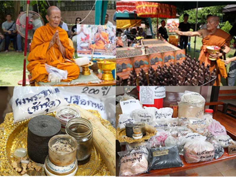 พระขุนแผนพรายกุมาร แสนแสบ พิมพ์ใหญ่ ผงพุทธคุณ เนื้อผงสีเขียว หน้าโรยผงตะไบ มูลนิธิหลวงปู่ทิมสร้าง พิ