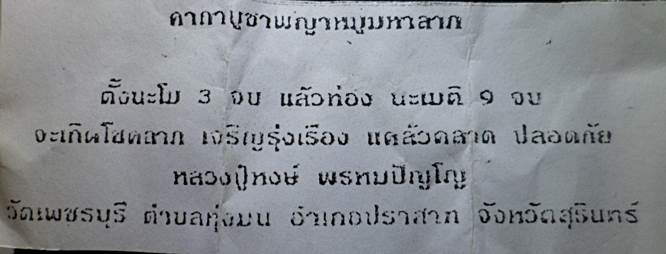 เหรียญพญาหมูมหาลาภ ปลดหนี้ หลวงปู่หงษ์ วัดเพชรบุรี ปี41