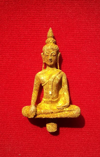 พระยอดธง กรุวัดชะเมา นครศรีธรรมราช เนื้อทองสัมฤทธิ์แก่ทอง...หายากครับ #3