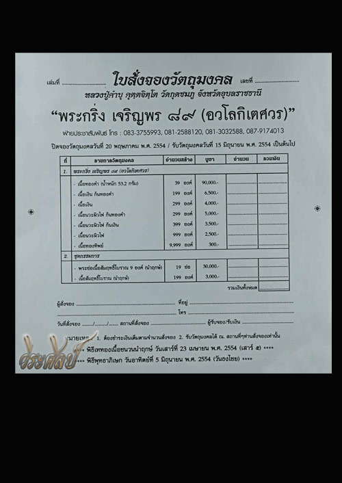 พระกริ่งเจริญพร 89 (อวโลกิเตศวร) รุ่นบูรณะวัดกุดชมภู ราคาวัดใจ