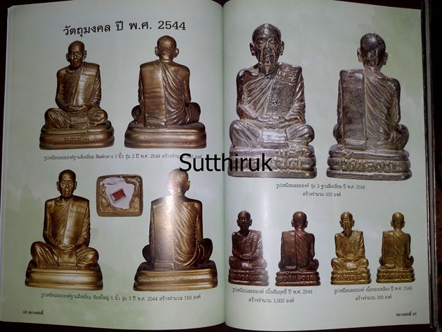 หนังสือ ประวัติและภาพวัตถุมงคล หลวงปู่ตี๋ ญาณโสภโณ วัดหลวงราชาวาส จ.อุทัยธานี