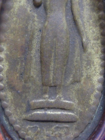 เหรียญหล่อคันธารราฎษร์เจ้าคุณโชติ ปี2487 เนื้อทองผสม วัดพระป ฐมเจดีย์ จ.นครปฐม 