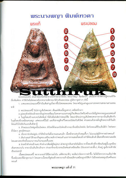 หนังสือ ข้อแตกต่างระหว่าง พระนางพญา พิษณุโลก แท้-เก๊