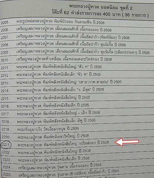 หลวงปู่ทวด หลังหนังสือ พิมพ์ใหญ่ ปี 08 พิมพ์ลึก เข่าจุด หน้าใหญ่ตากลม ( นิยม )---WP3