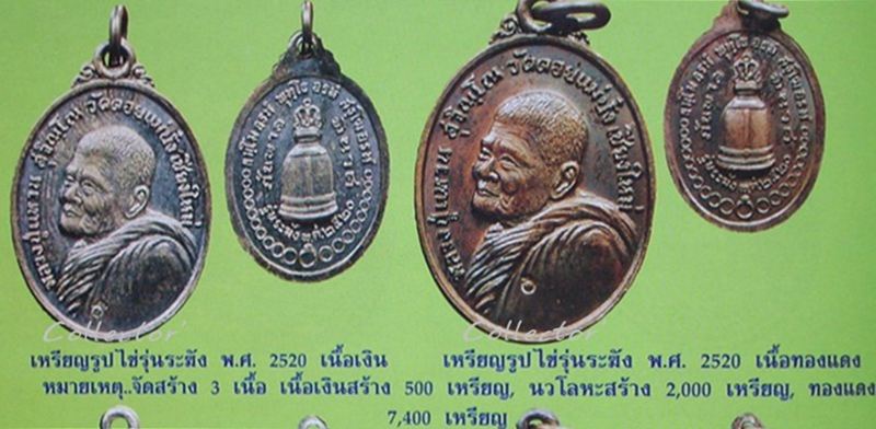 1 ใน 2,000 เหรียญ  >>  เหรียญระฆัง(เนื้อนวะ) หลวงปู่แหวน สุจิณฺโณปี 2520  (((..สวยกริ๊ปปป.)))
