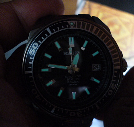 นาฬิกา seiko titanium samurai มือ2