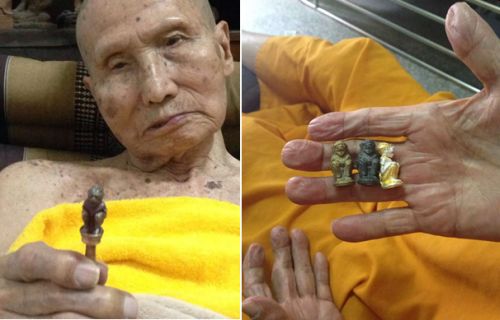 หนุมาน เทพประทานพร เนื้อชนวนดินไทย อุดผง no.๔๘