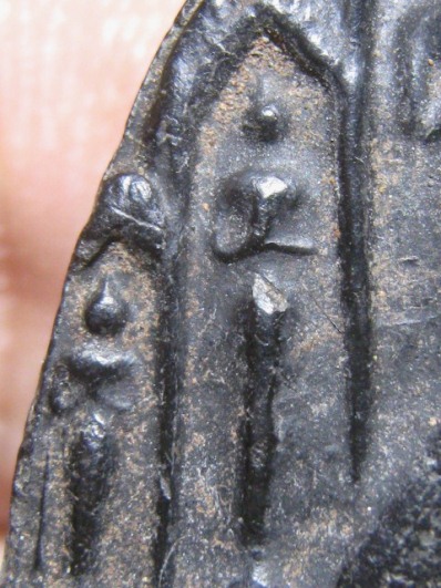 พระผงใบลานพิมพ์สิบทัศน์สองหน้า เนื้อผงใบลาน หลวงพ่อเงิน วัดด อนยายหอม จ.นครปฐม พอสวย