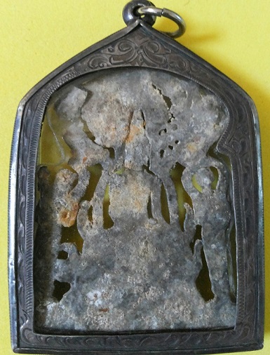 พระปรุหนัง พิมพ์บัวเบ็ด เนื้อชินเงิน  กรุวัดราชบูรณะ จ.พระนครศรีอยุธยา