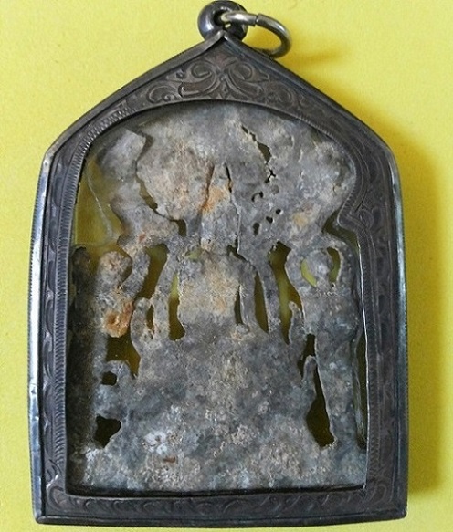 พระปรุหนัง พิมพ์บัวเบ็ด เนื้อชินเงิน  กรุวัดราชบูรณะ จ.พระนครศรีอยุธยา