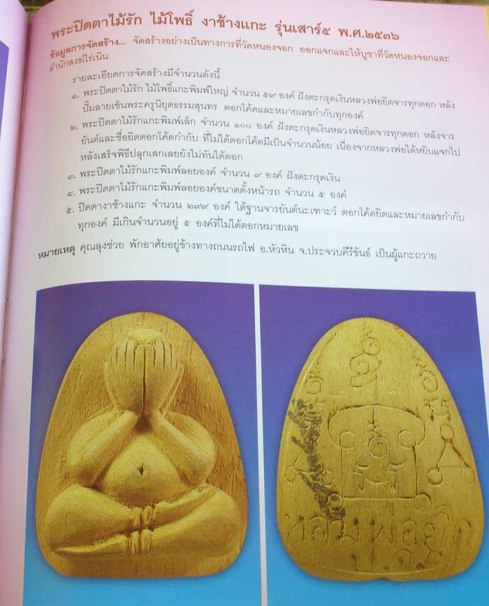 หนังสือ รวมวัตถุมงคล พระเครื่องยอดนิยม หลวงพ่อยิด จนฺทสุวณฺโณ (พระครูนิยุตธรรมสุนทร)