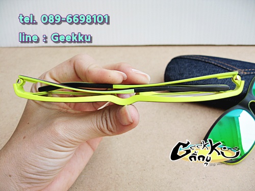 กรอบแว่นตา Cooper  (6001-col.4) **ของแท้ ** ทรงกรอบเต็มสีดำด้านในสีเขียว  มีคลิปกันแดด (เลนส์ Porari