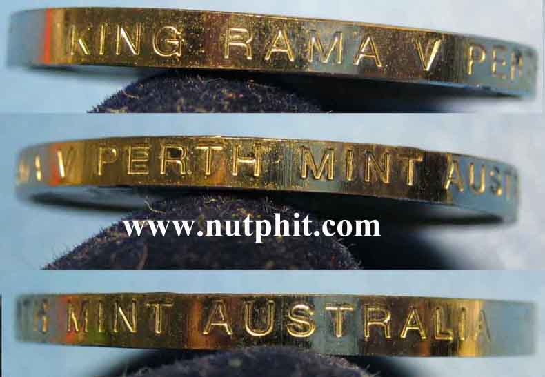 136*เสด็จพ่อรัชกาลที่ ๕ เนื้อเงินแท้ เมืองเพิร์ธ (Perth Mint) หลวงพ่อเกษม เขมโก