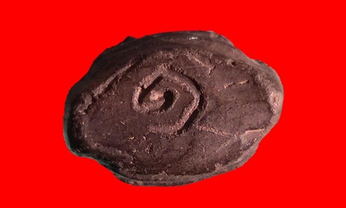 พระกริ่งคลองตะเคียนวัดประดู่ทรงธรรม พิมพ์ 2 หน้า เนื้อดินผสมผงใบลาน จ.อยุธยา สวยจัดจ้านสุดๆ