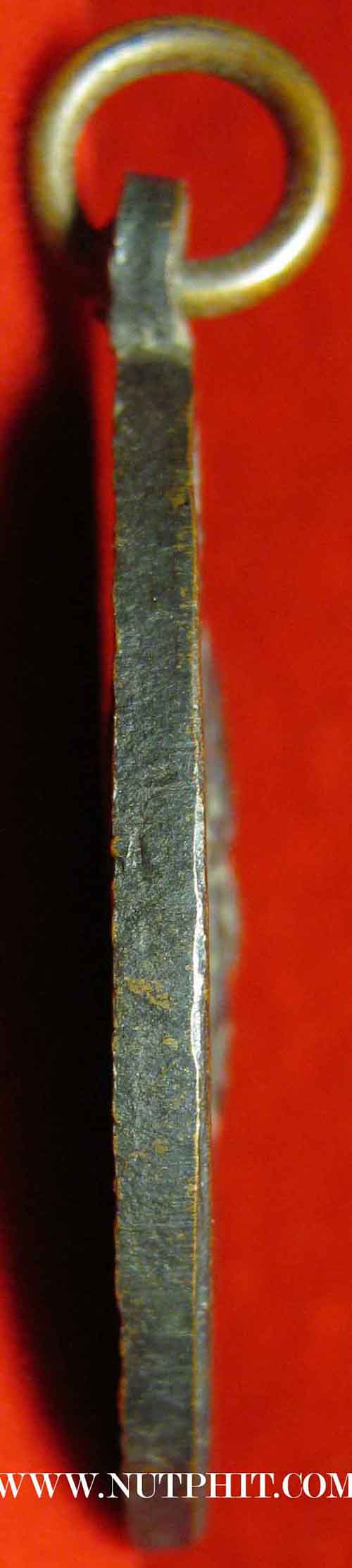 เหรียญหลวงพ่อแช่ม วัดฉลอง จ. ภูเก็ต บล๊อคหัวโน หลังสายฝน ปี 2486+บัตรรับรองพระแท้*18