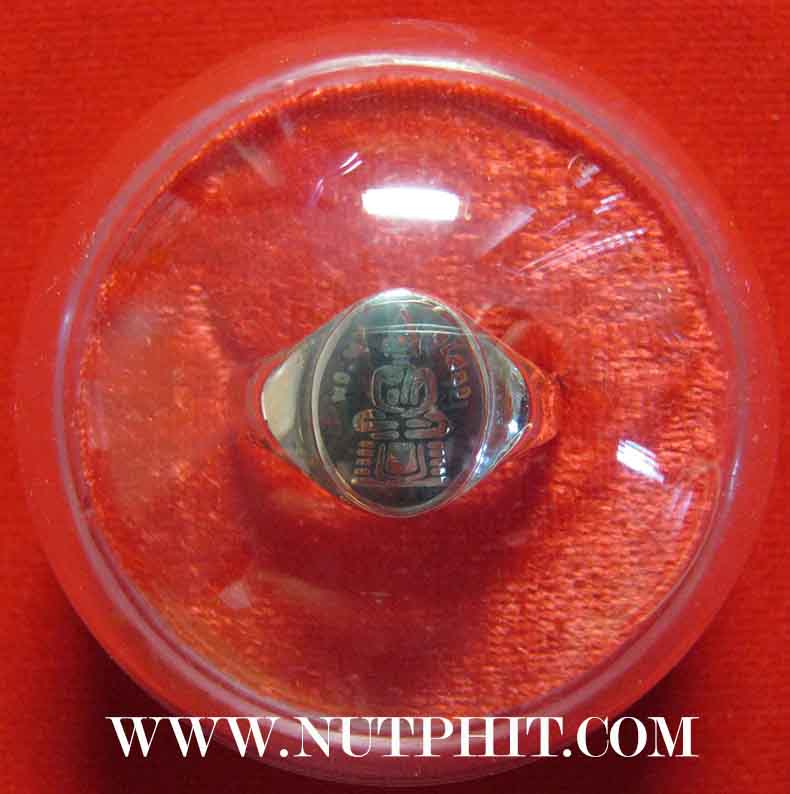 แหวนเงินลงถม ลพ.โสธร กล่องเดิม ๆ จากวัดโสธรฯ+ของแถม !!! *16