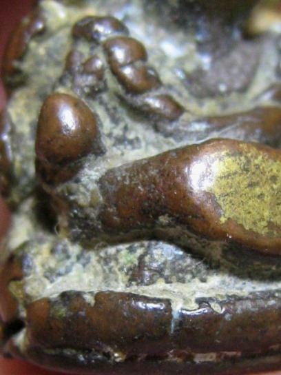 อุปคุตเขมร เนื้อทองผสม เนื้อจัด ดูง่าย มาพร้อมบัตรรับรองความแท้