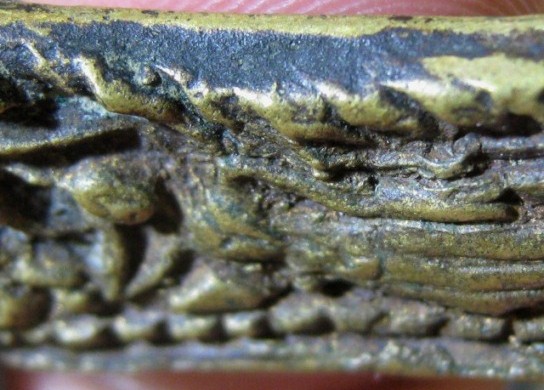 เหรียญหล่อพิมพ์พระนอนหลวงพ่อกึ๋น ปี2486 เนื้อทองผสม วัดดอนฯ กรุงเทพฯ 