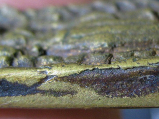 เหรียญหล่อพิมพ์พระนอนหลวงพ่อกึ๋น ปี2486 เนื้อทองผสม วัดดอนฯ กรุงเทพฯ 