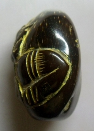 **วัดใจ**ราหูอมจันทร์แกะจากคตมะพร้าวตายพราย (คดซ้อนคด) มีจาร**สวยๆ เชิญชมครับ